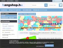 Tablet Screenshot of hangshop.hu